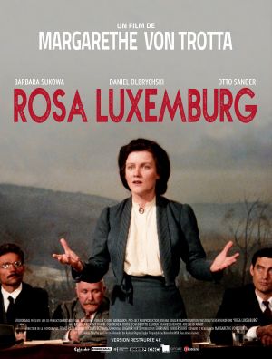 Affiche de Rosa Luxemburg (film) de Margarethe von Trotta avec Barbara Sukowa, Daniel Olbrychski, Otto Sander