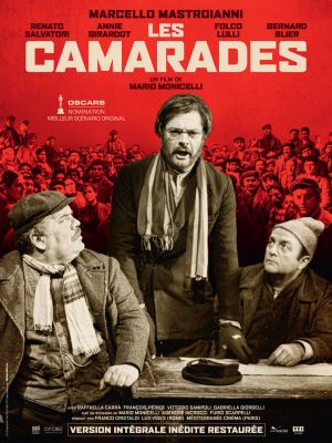 Affiche de Les camarades (film) de Mario Monicelli avec Marcello Mastroianni, Renato Salvatori, Bernard Blier