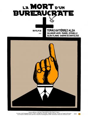 Affiche du film La Mort d'un bureaucrate (film) de Tomas Gutierrez Alea avec Salvador Wood, Silvia Planas, Manuel Estanillo