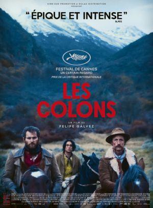 Affiche du film Les Colons (film) de Felipe Gálvez Haberle avec Camilo Arancibia, Mark Stanley, Benjamin Westfall